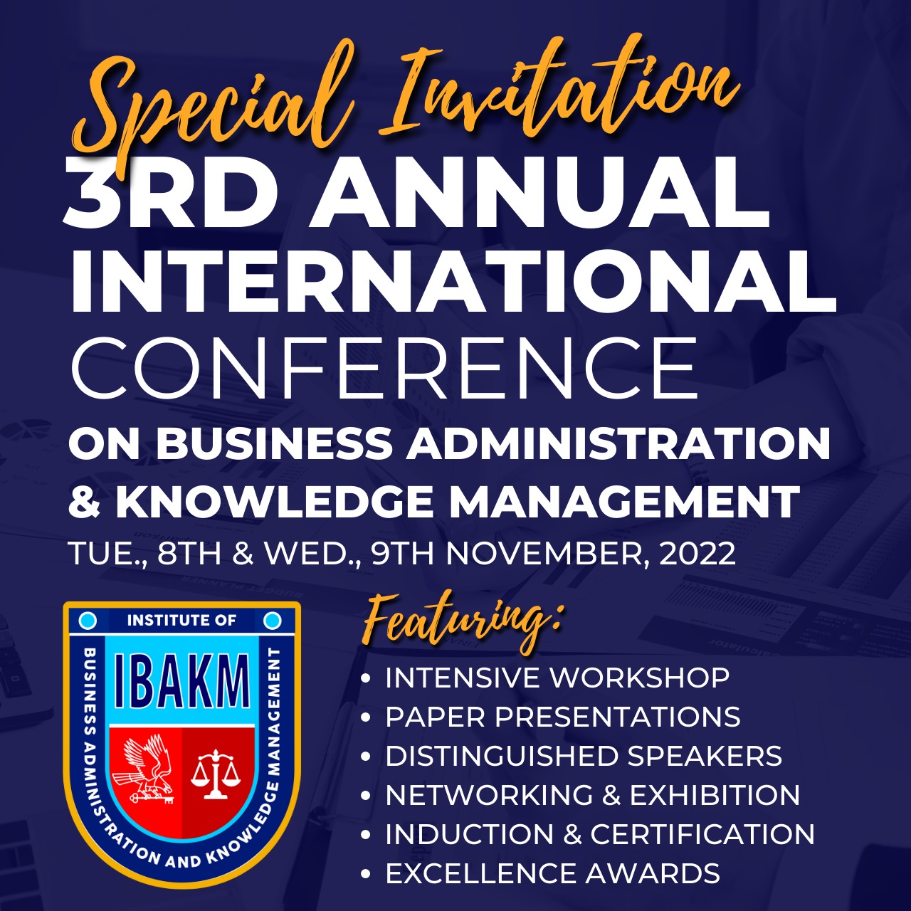 3rd Annual International Conference on Business Administration and Knowledge Management (3AIC-BAKM)